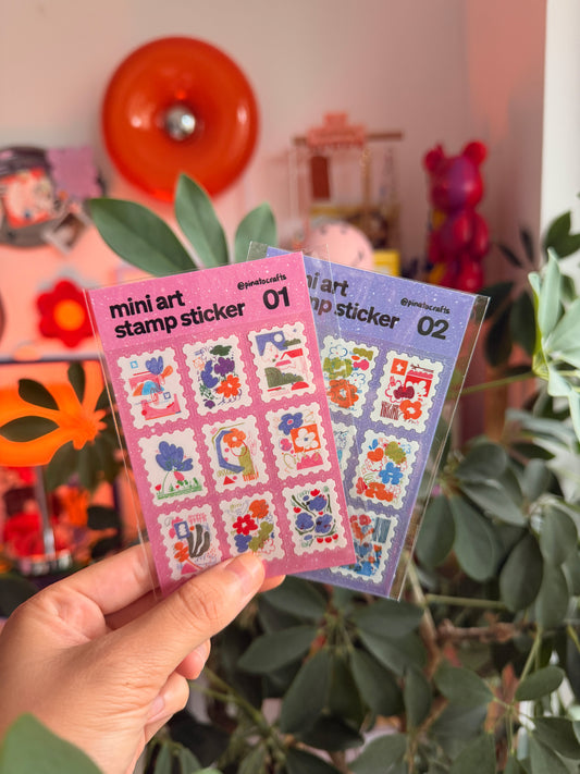 Mini Art Sticker Stamps