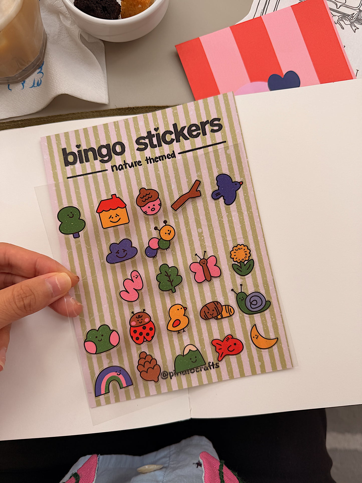 Natured Themed Bingo Stickers