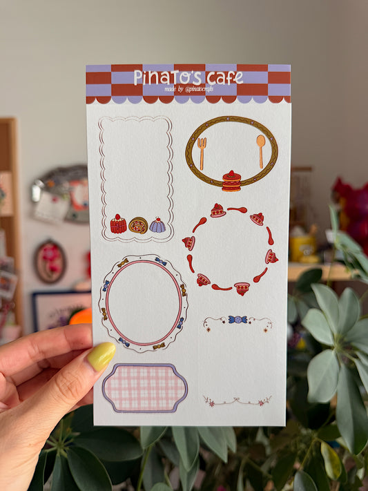 Sweet Cafe Washi Stickers