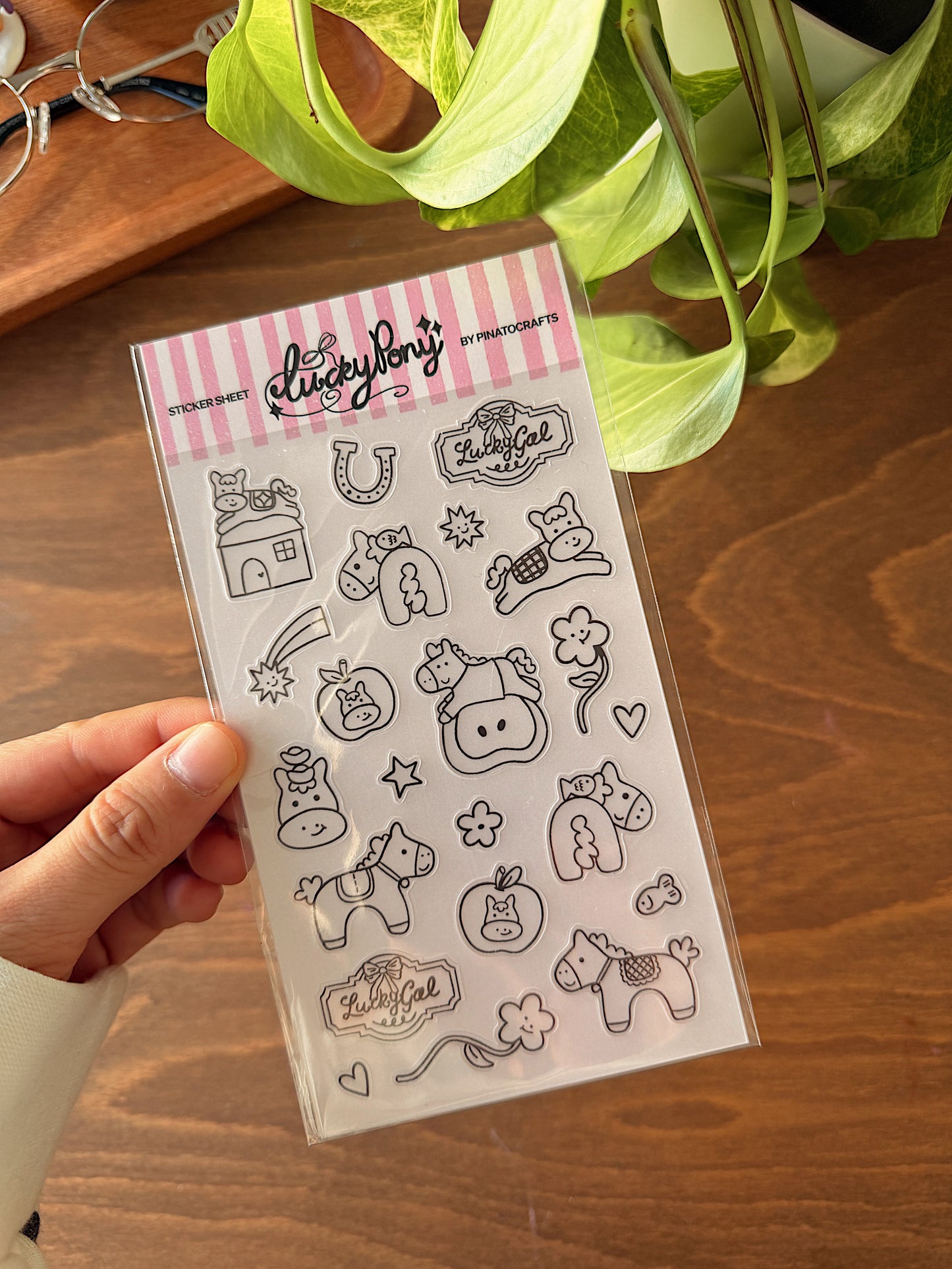 B&W Sticker Sheet